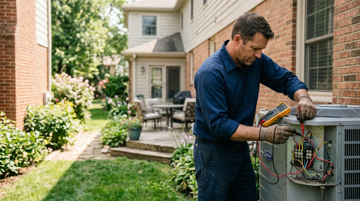 HVAC technician working near Sallisaw, OK